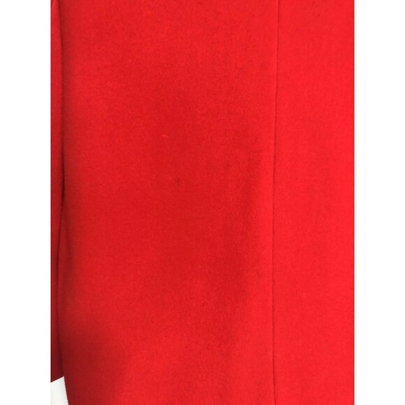 Vintage Harve Benard Red Wool Blend Womens Blazer Coat With Button Details - Picture 5 of 8